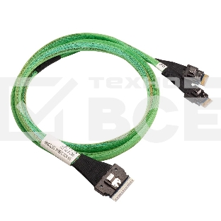 Кабель ACD-60004-ZC Slimline SASx8 (SFF8654) -to- 2 Slimline SASx4 (SFF8654)+ SFF9402, 1M, (аналог Broadcom 05-60004-00) {100}
