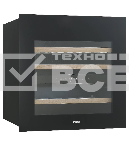 Винный шкаф встраиваемый Korting KFW 604 DB GN