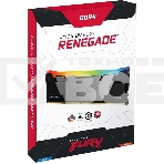 Оперативная память Kingston Fury Renegade, DDR4, 8GB (1x8GB), 4000MHz, CL19, с радиатором, RGB, серебристый/черный, фото2