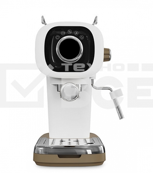 Кофеварка эспрессо BQ CM2003 белый, исп. кофе - молотый, 0.6 л, 1100 Вт, 20 Бар.