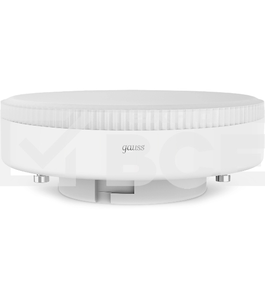 Лампа светодиодная Gauss 108008111 11Вт цок.:GX53 таблетка 220B св.свеч.бел.теп. (упак.:10шт)