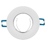 Встраиваемый светильник алюминиевый ЭРА KL107 WH/SL MR16 GU5.3 белый серебро, фото6