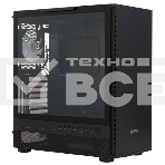 Компьютерный корпус  PCCooler IE200 BK, Tempered Glass Full Tower, черный, TG, SPCC, 1x120mm ARGB E-ATX, ATX, mATX, mITX 180/380/220mm 4x2.5