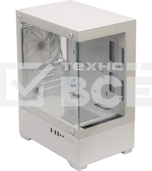 Компьютерный корпус Accord ACC-ZCU2W белый без БП mATX 1x120мм 1xUSB 3.0 1xUSB3.1 audio