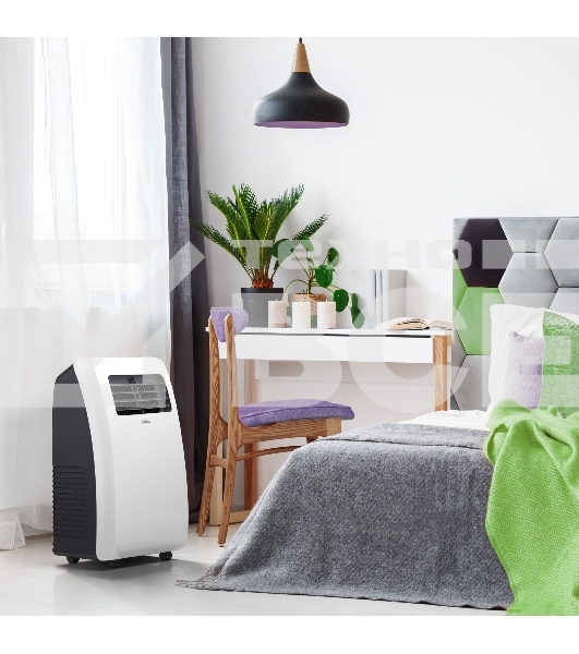 Кондиционер мобильный Ballu Aura BPAC-07 CP/N1_24Y 7000 BTU, 18 м², 47 дБ, охлаждение, осушение, белый