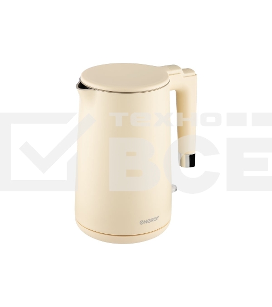 Чайник электрический Energy E-215 1.7л, двойной корпус, бежевый