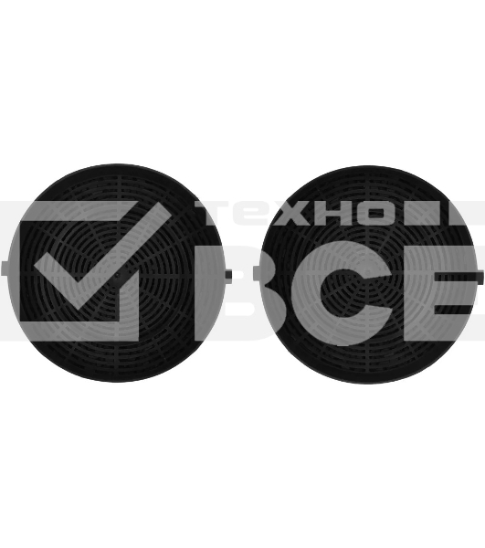 Комплект фильтров Hyundai HCF 00 черный (2шт.)