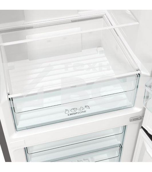 Холодильник Gorenje NRKE62XL серебристый металлик двухкамерный 203/99л морозилка снизу, No Frost