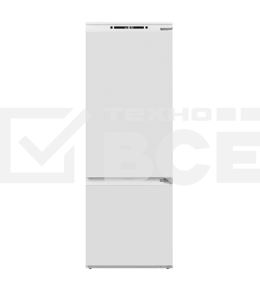 Встраиваемый холодильник Maunfeld MBF193NFW1GR Inverter белый двухкамерный 257/84 л морозилка снизу, No Frost