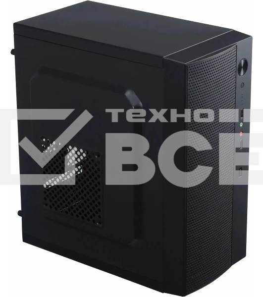 Компьютерный корпус Accord ENTRY ACC-242B черный без БП mATX 2xUSB 2.0 audio