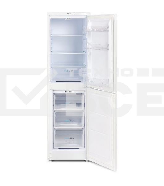 Холодильник Бирюса 420 белый двухкамерный 125/80л морозилка снизу