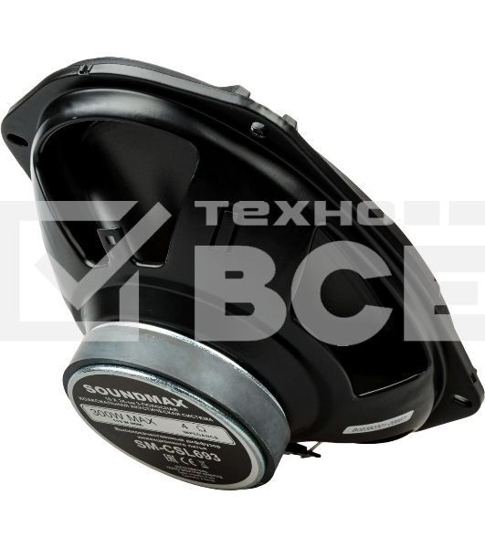 Колонки автомобильные Soundmax SM-CSL693 4Ом 15x23см (6x9дюйм) (ком.:2кол.) коаксиальные трехполосные