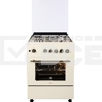 Плита газовая Nordfrost GG 6061 Y бежевый, конфорок 4 шт, духовка 63 л, 60 см x 89 см x 60 см, фото 1