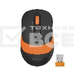 Мышь беспроводная A4Tech Fstyler FG10 черный/оранжевый, 2000 dpi, радиоканал, USB, кнопки - 4, фото 1