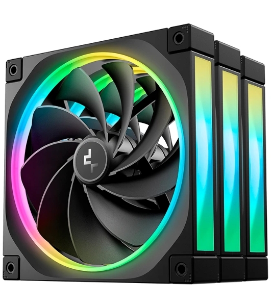 Вентилятор для корпуса Deepcool FL14R-3 IN 1 140mm, 500-1700rpm, 66.59CFM, 31.46dBa (3-pack)