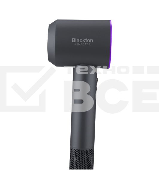 Фен Blackton Bt HD1818M серый/фиолетовый, 1800 Вт, ионизация