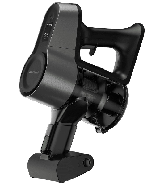 Пылесос вертикальный Grundig VCP 6230 PET оливковый/черный, питание от аккумулятора, 100 Вт, уборка сухая, пылесборник 0.55 л