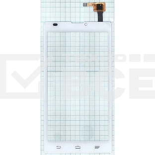 Сенсорное стекло (тачскрин) для ZTE Blade L2, белое