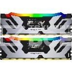 Оперативная память Kingston Fury Renegade, DDR5, 32GB (2x16GB), 6800MHz, CL36, с радиатором, RGB, серебристый, фото 1