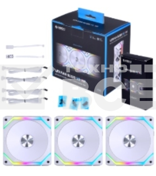 Вентилятор для корпуса LIAN LI SL V2 120  White (3pcs) G99.12SLV23W.00 белый 120мм 2000rpm 29.2db 7-pin