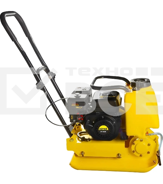 Виброплита бензиновая Huter VP-90W 3.6 л, 4800 Вт, 6.5 л.с, 25 кН, подошва 580x500 мм, 1050 м²/ч