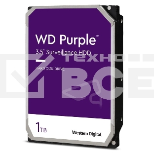 Жесткий диск Western Digital 1TB 5400rpm SATA 6GB/S 64MB PURPLE WD11PURZ SATA