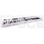 Клавиатура MIDI [231531] Arturia [KeyLab Essential 61 mk3 White] 61 клавиша, LCD дисплей, 9 энкодеров, 8 пэдов, 9 фейдеров, 12 кнопок управления, колеса высоты тона и модуляции, 1/4