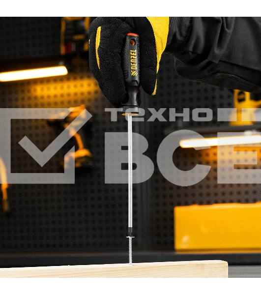 Отвертка Denzel PH1х150 мм, S2, 3к рукоятка