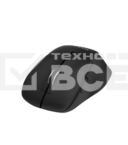 Мышь беспроводная Maxvi MWS-02 черный, 6 кнопок, 1600 dpi