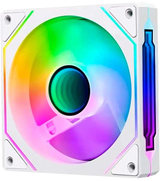 Вентилятор для корпуса Bloody CF-12 LCD ARGb 120х120x25 белый 4-pin 32дБ (упак.:1шт) (CF-12-ARGb120-WH) Ret