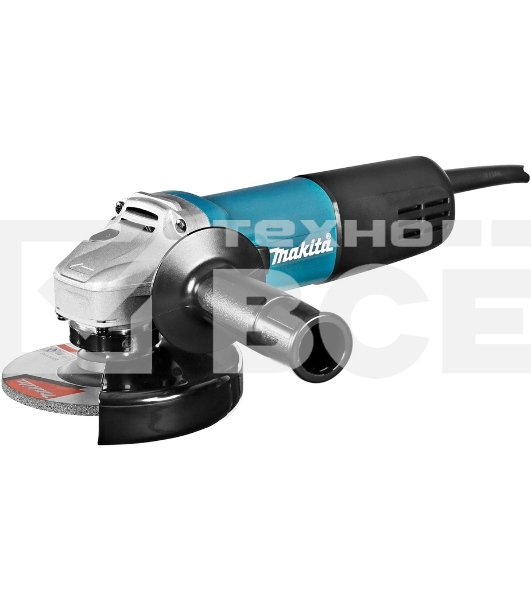 Шлифмашина угловая Makita 9558HNRK 125мм, 840Вт, 11000об\м, плавный пуск, антирестарт, кейс