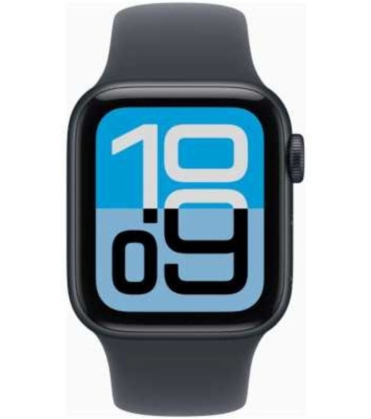Умные часы Apple Watch SE 3 2025 A3324, 1.57' OLED, Wi-Fi, Bluetooth 5.3, защита от воды, черный