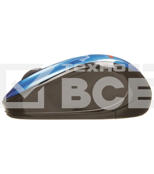 Мышь беспроводная Promega jet E-WM35 синий, 1200 dpi, радиоканал, Bluetooth, USB, кнопки - 3