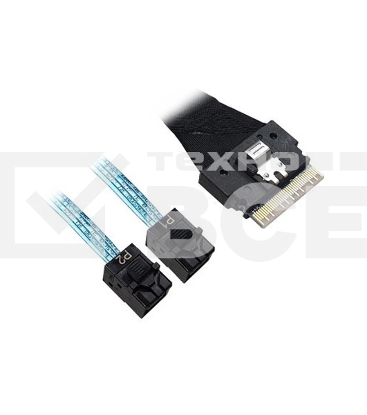 Кабель ACD-60003-ZC Slimline SASx8 (SFF8654) -to- 2 SAS HD x4 (SFF8643 SAS Connections), 1M, (аналог Broadcom 05-60003-00) {120}