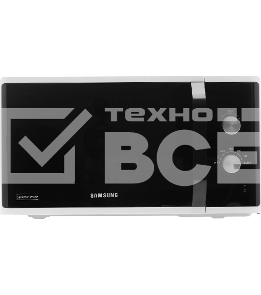 Микроволновая печь Samsung MS23K3614AW белый, 23 л, 800 Вт, переключатели - поворотный механизм