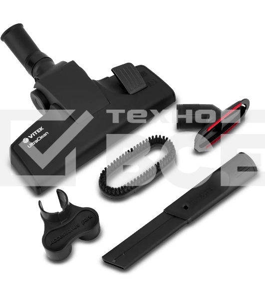 Пылесос Vitek VT-8117(BK) коричневый/черный, 450/2200 Вт, уборка сухая, пылесборник циклонный фильтр, 2,5 л