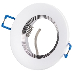 Встраиваемый светильник алюминиевый ЭРА KL107 WH/SL MR16 GU5.3 белый серебро, фото7