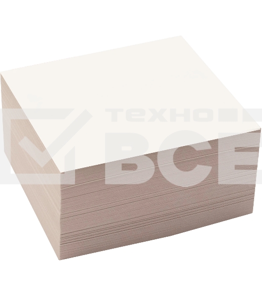 Блок для записей бумажный Silwerhof ECO Эконом 90х90х45мм 60г/м2 белый