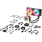 Система жидкостного охлаждения Corsair iCUE LINK TITAN 240 RX LCD (240мм, черный, RGb/ Fans: 2x120мм, 73.5CFM, 36dBA, 2100RPM/ S: 1851, 1700, AM5, AM4), фото3