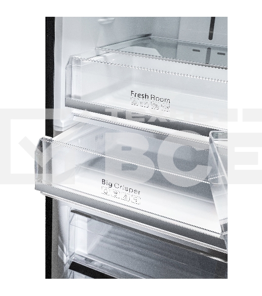 Холодильник DeLonghi DCS 19NFI NB DAMIANO черный двухкамерный 230/100л морозилка снизу, No Frost