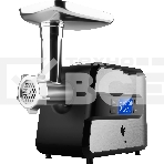 Мясорубка электрическая LEONORD LE-17706 черный, 2600 Вт, 2.0 кг/мин, реверс, металлический лоток, насадки - 5, фото 1