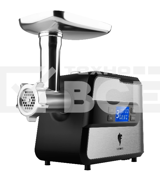 Мясорубка электрическая LEONORD LE-17706 черный, 2600 Вт, 2.0 кг/мин, реверс, металлический лоток, насадки - 5