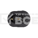 Розетка 2-м LEZARD СП OSEN с заземл. ПБТ, круглая, механизм, черный бархат 744-4200-127B, фото 1