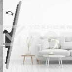 Кронштейн для телевизора Hama 00220844 черный, 37'-120' макс. 100 кг, настенный, наклон, фото4