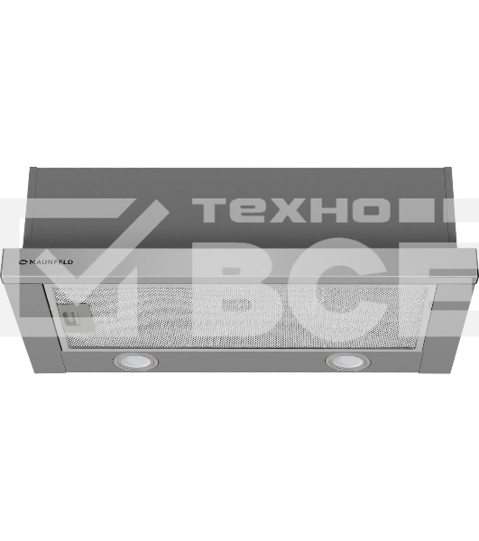 Вытяжка встраиваемая Maunfeld VS Light 60 нержавеющая сталь, 60 см, 520 куб. м/ч, 56 дБ