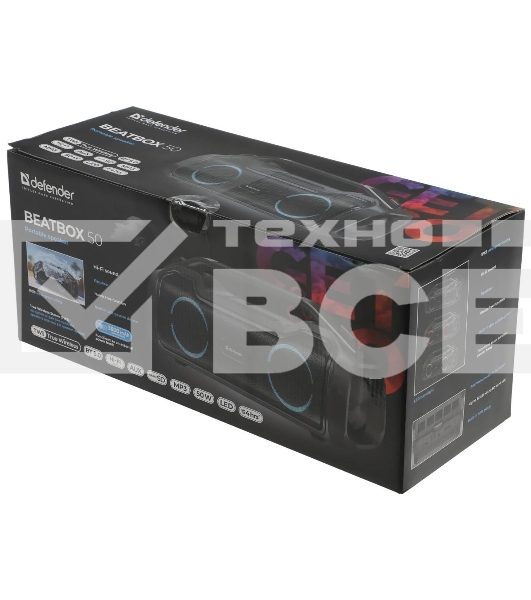 Акустическая система Defender BEATBOX 50 50 Вт черный