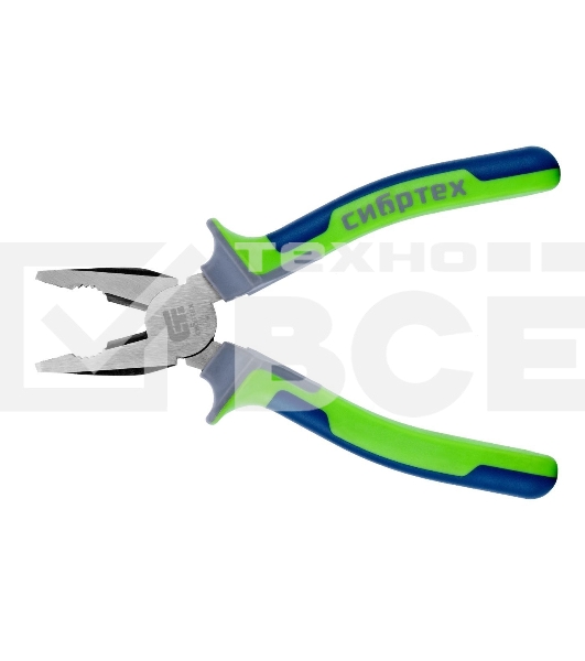 Плоскогубцы Сибртех комбинированные, 200 мм, фосфатирование, трехкомпонентные рукоятки