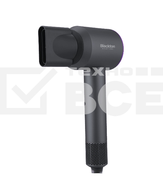 Фен Blackton Bt HD1818M серый/фиолетовый, 1800 Вт, ионизация