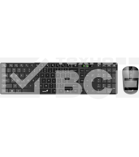 Комплект клавиатура+мышь Genius SlimStar 8250 беспроводной, USB, 1200 DPI, чёрный