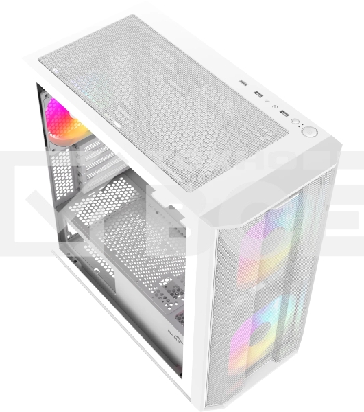 Корпус SAMA S30, Mini-Tower, белый, 2 x 140 мм, 1 x 120 мм